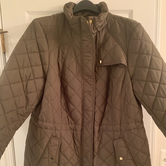womens plus size quilted jacket